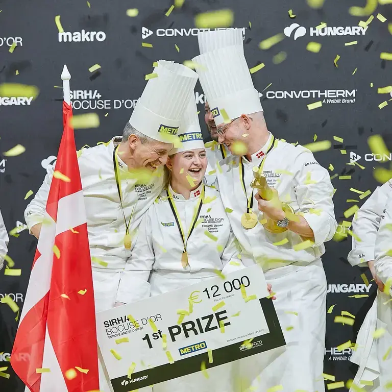 team Denmark celebrating their win