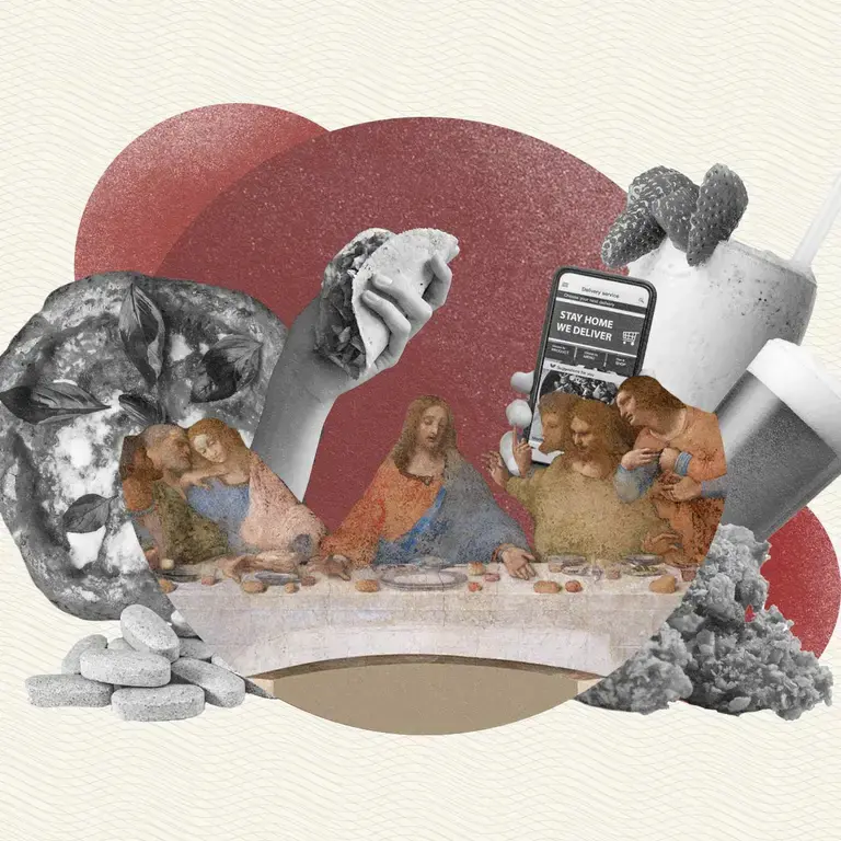 Modern Last Supper inspired by the Cenacolo Vinciano