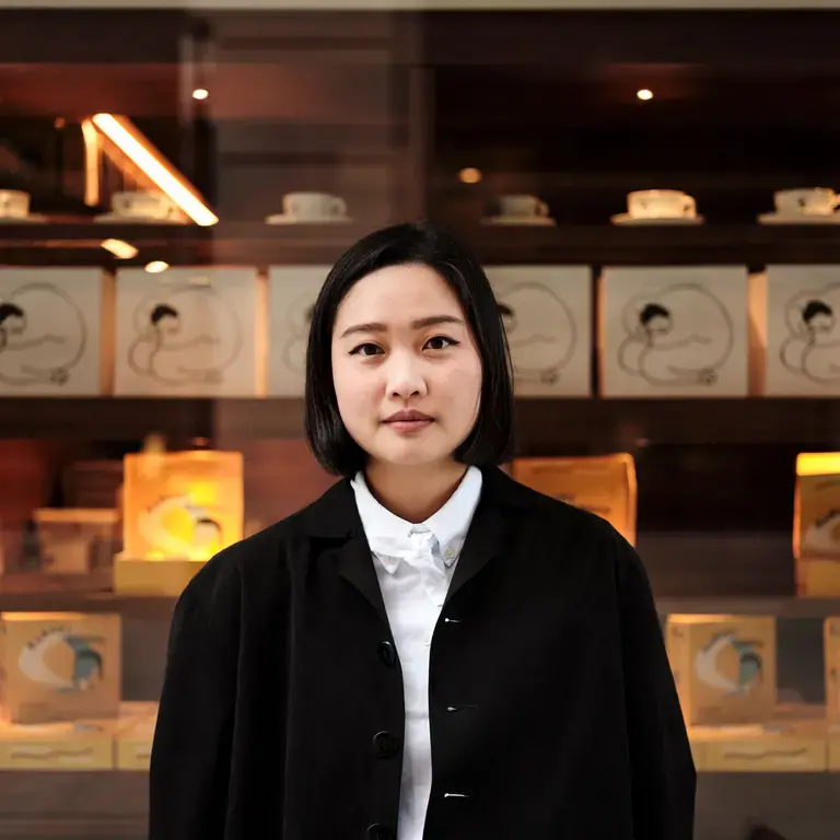 Erchen Chang outside Bao for The Female Chef.