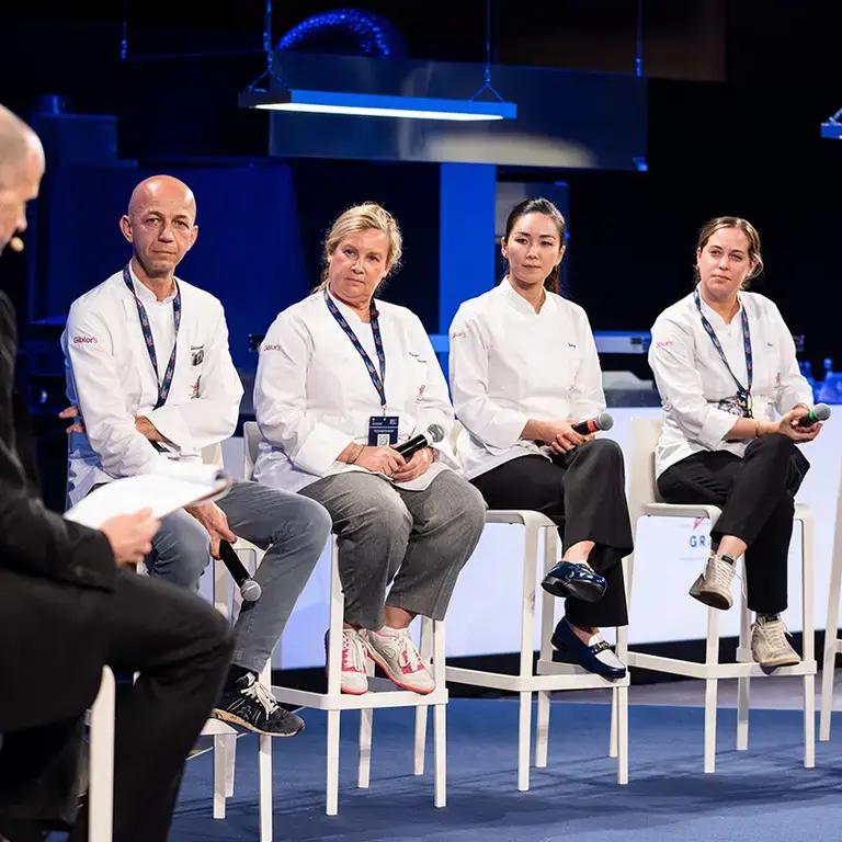 Grand Jurors during the Forum at S.Pellegrino Young Chef Academy Competition.