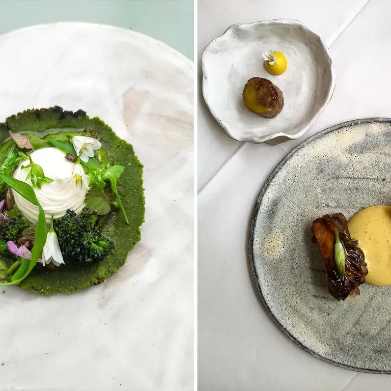 Spring taco and roasted chicken dishes at Osip.