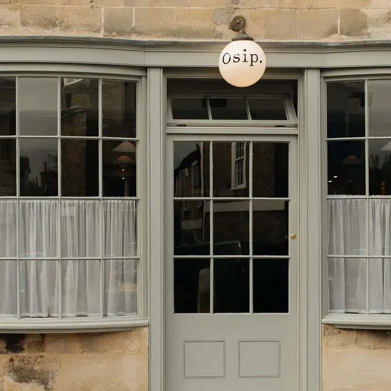 Front door of Osip in Bruton.