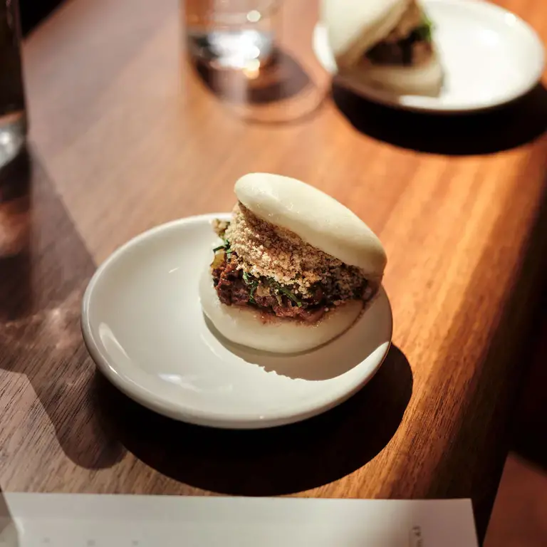 Two pork baos at Bao from The Female Chef.