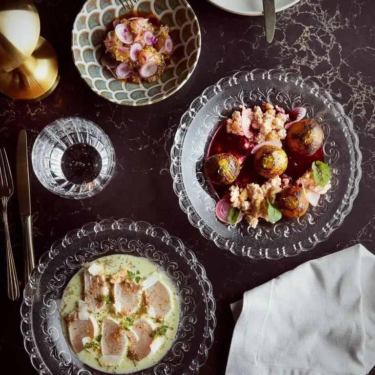 Zioux - Food - Moonfish ceviche, beetroot salad &amp; ceviche