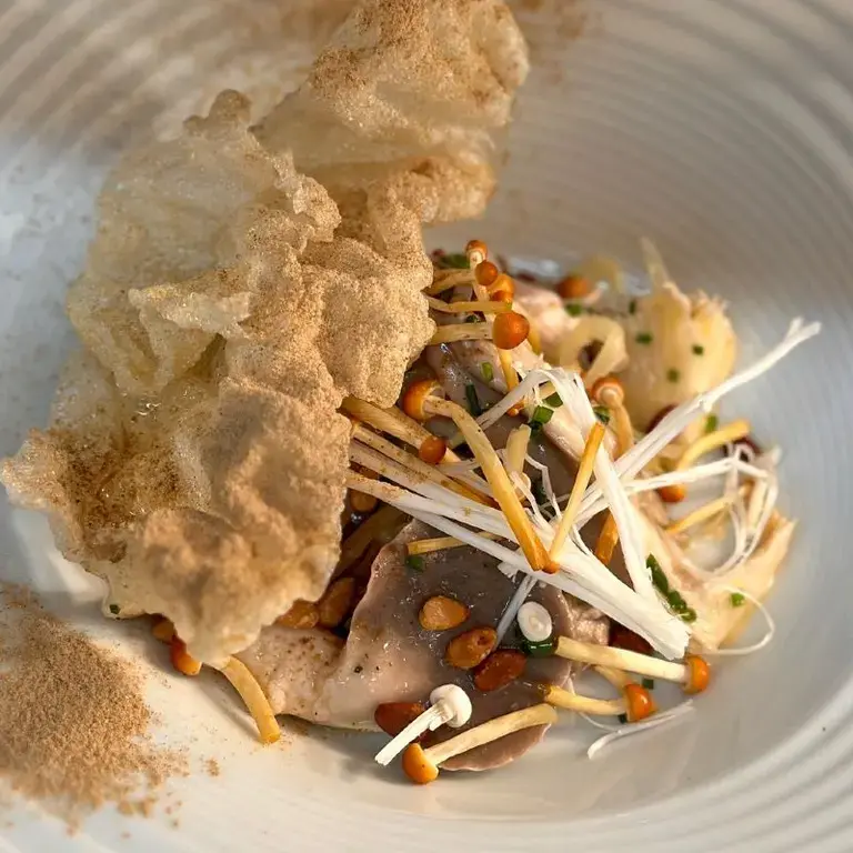 Mushroom dish at The Cartford Inn.