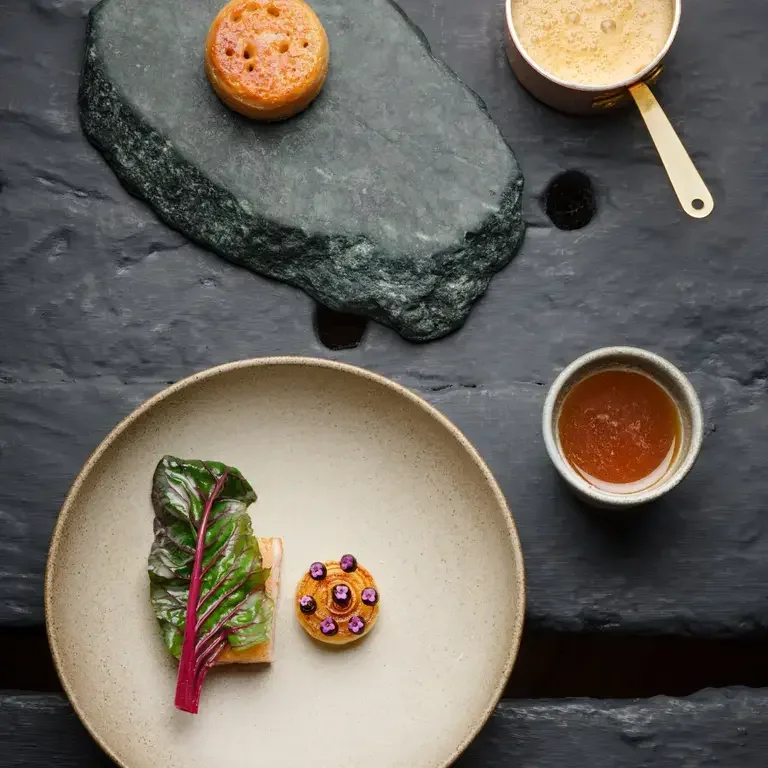 Suckling pig and turnips at L'Enclume.