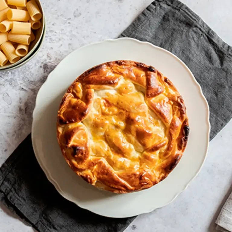 A pie being cut with a knife.