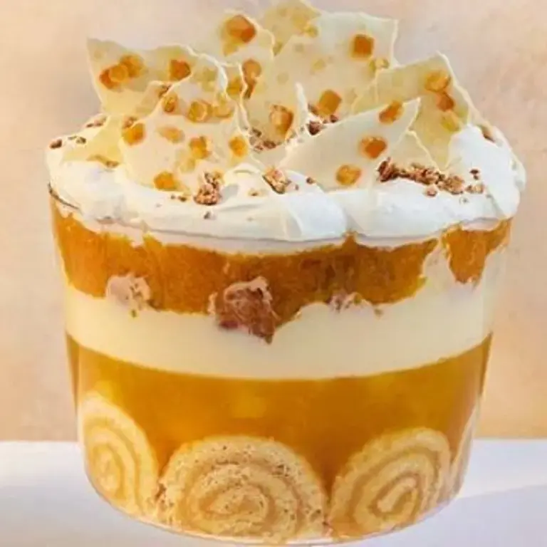 lemons swiss roll and amaretti trifle