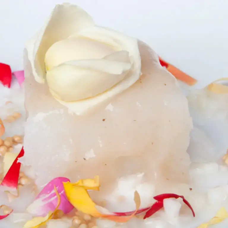 Salt Cod With Jerusalem Artichoke And Rose