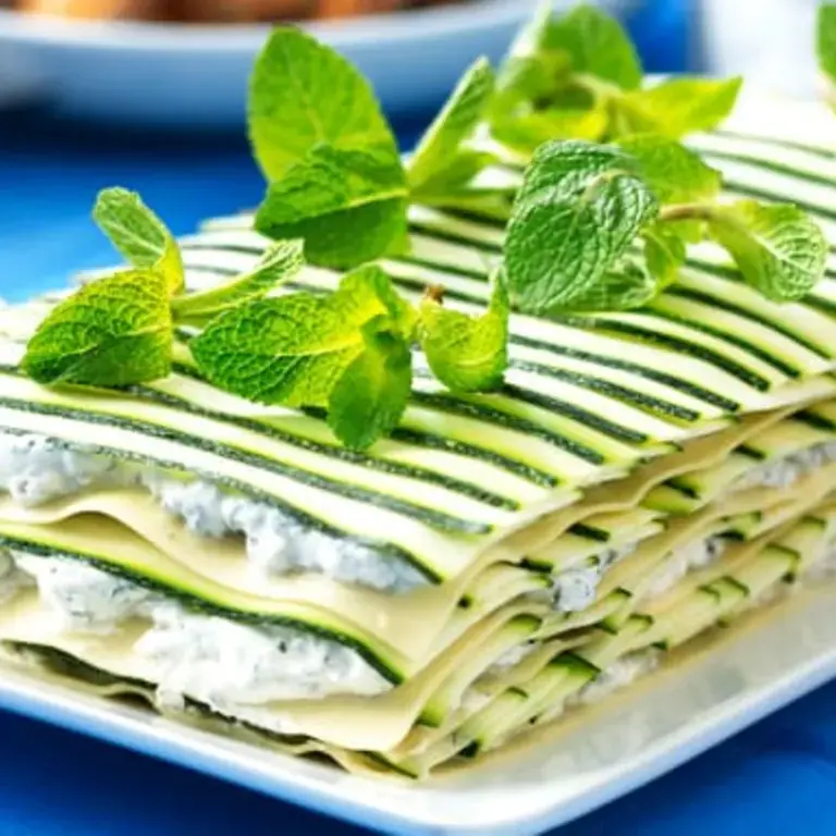 Herb Soft Cheese And Zucchini Lasagna Herb Soft Cheese And Zucchini Lasagna