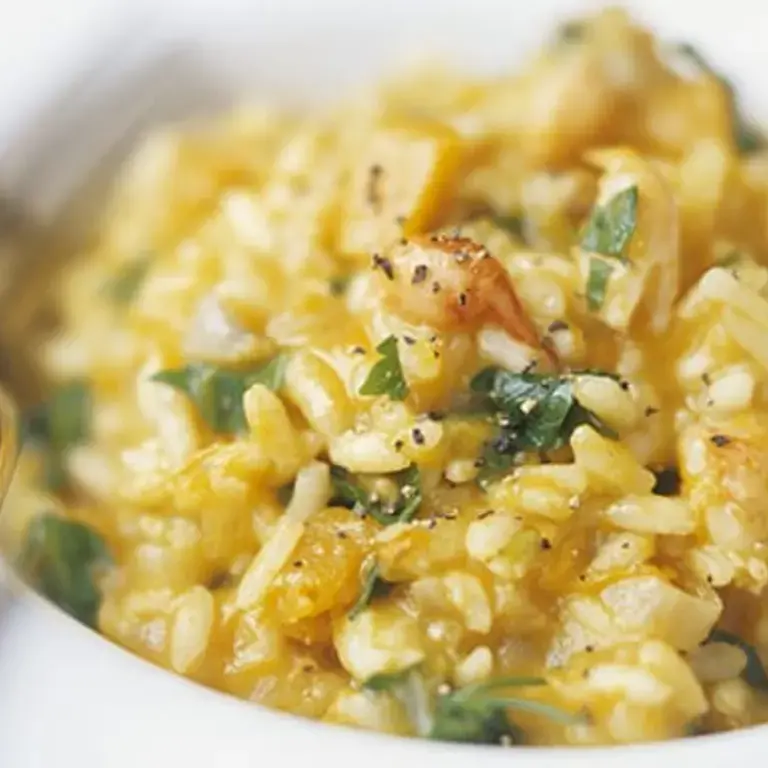 Pumpkin and Prawn Risotto