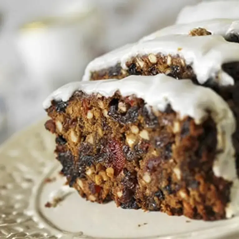Fruitcake with Sugar Glaze