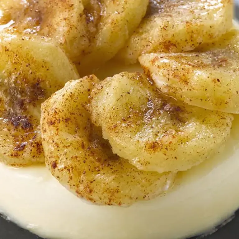 Flambée Banana Panna Cotta Flambée Banana Panna Cotta