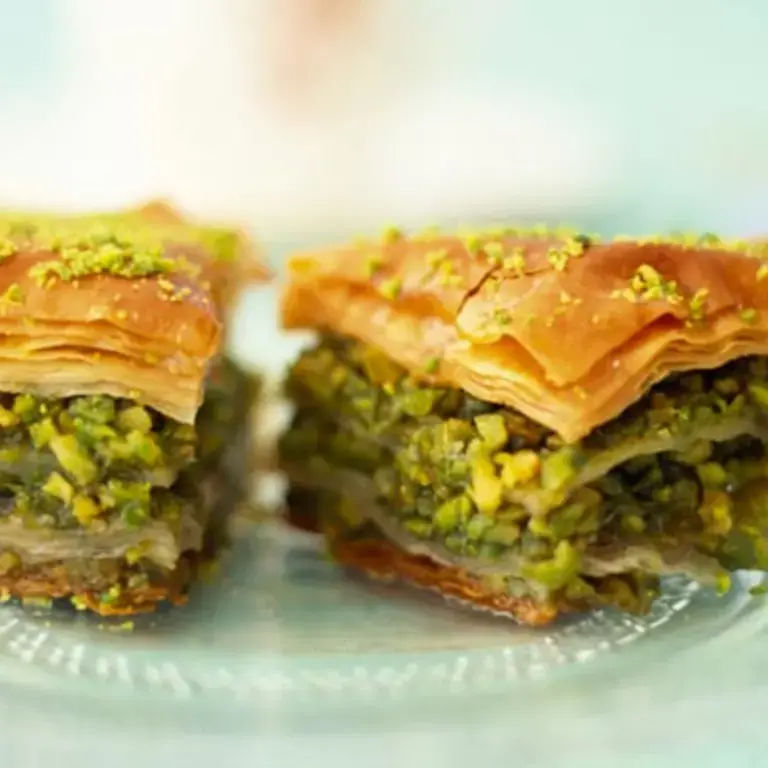 Greek Baklava with Honey and Pistachios Greek Baklava with Honey and Pistachios