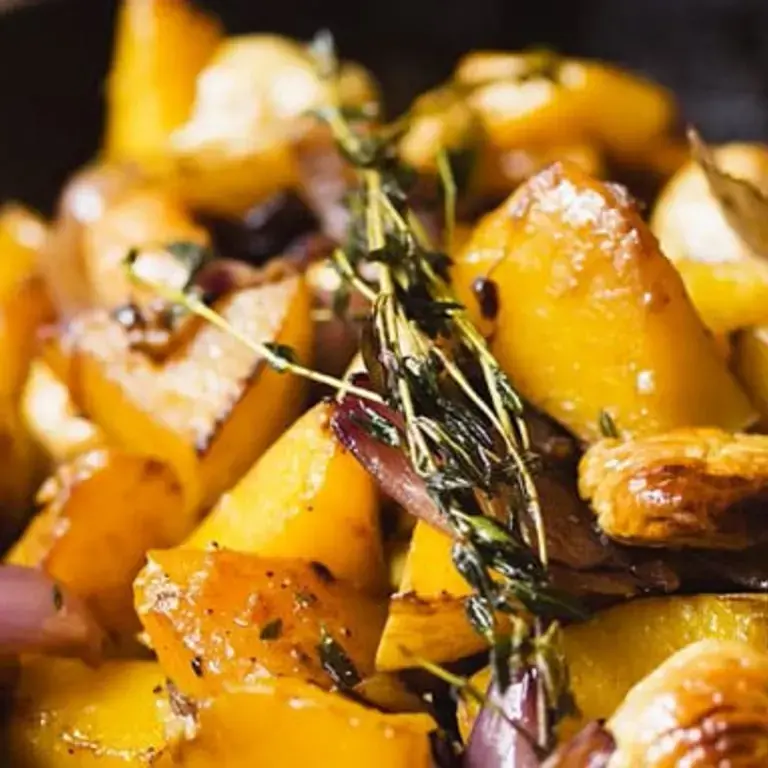 Pumpkin with Chestnuts and Onions