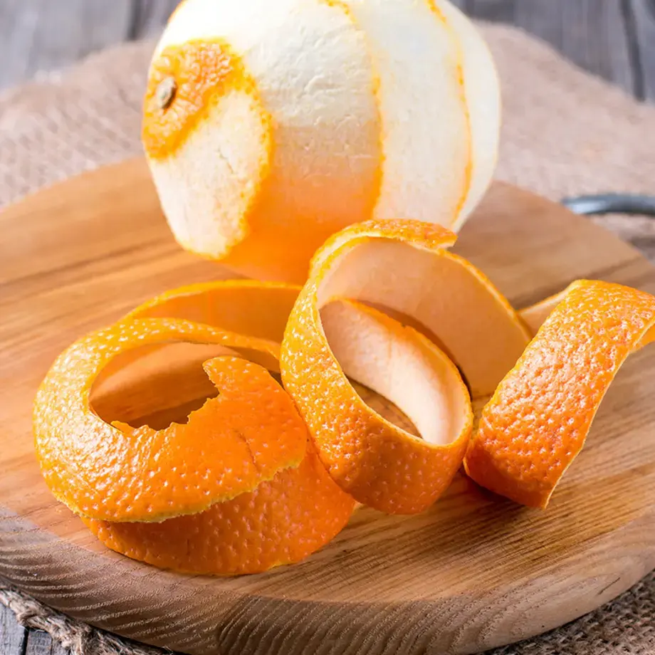 A peeled orange
