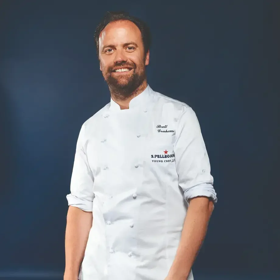 Brett Graham at the S.Pellegrino Young Chef Academy Competiton.