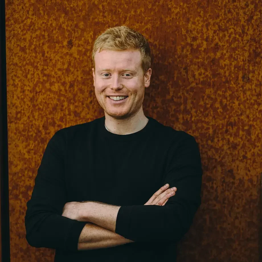 Chef Mark Moriarty in a black sweater.