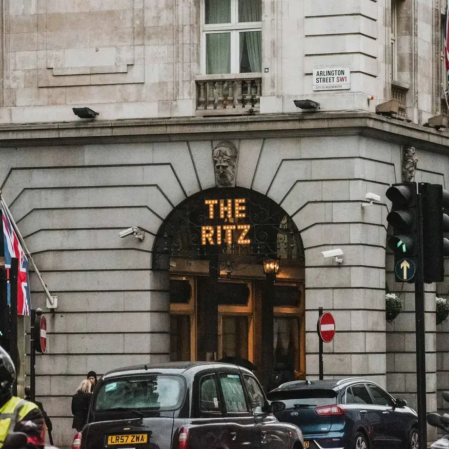 The exterior of The Ritz on Piccadilly.