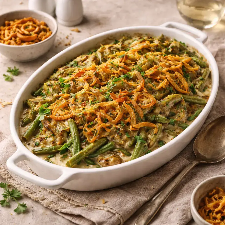green bean casserole - Fine Dining Lovers