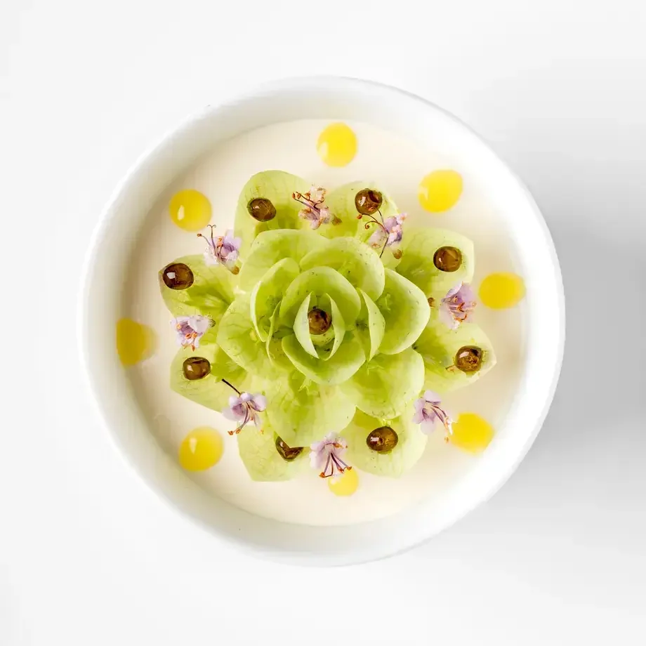 A dish at Alex Dilling at Hotel Cafe Royal.