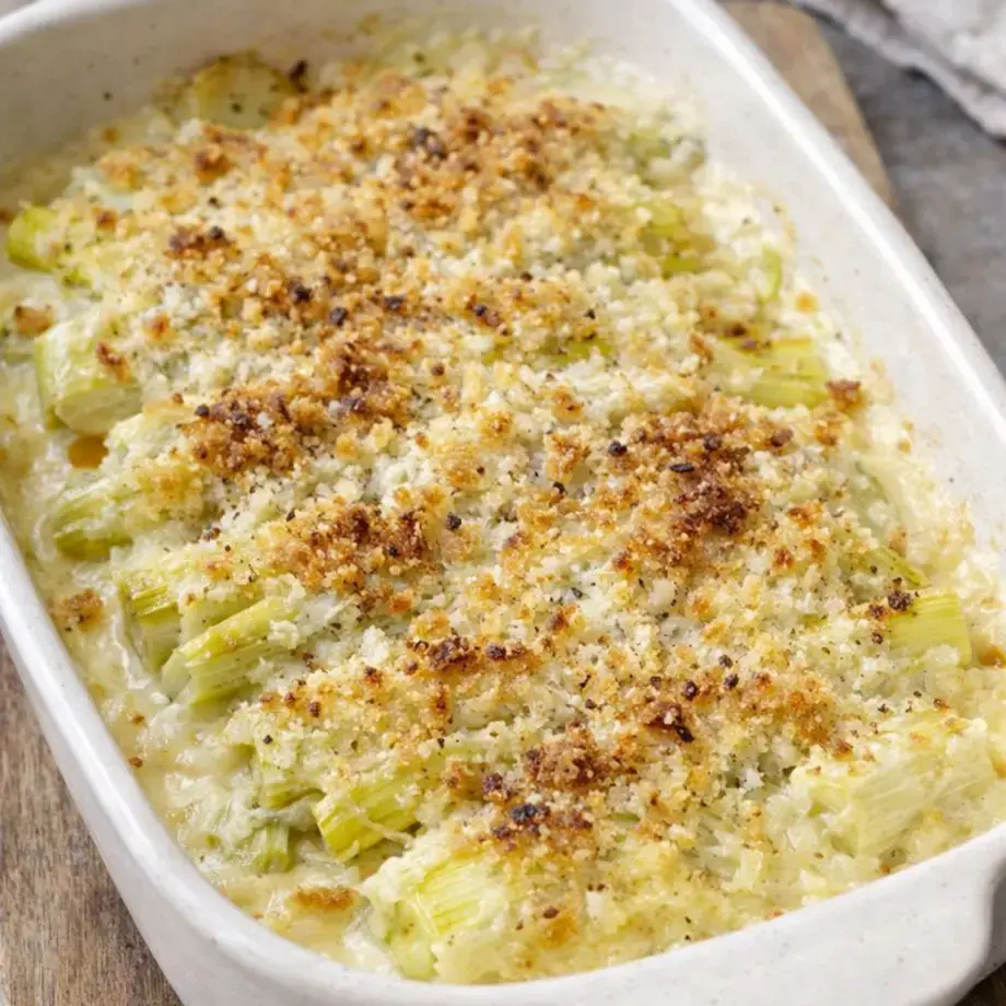 cheesy leeks - Fine Dining Lovers