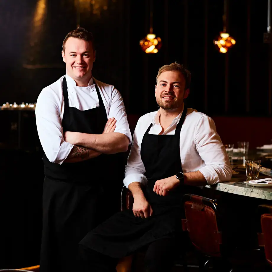 Chefs Will Murray and Jack Croft at Fallow.