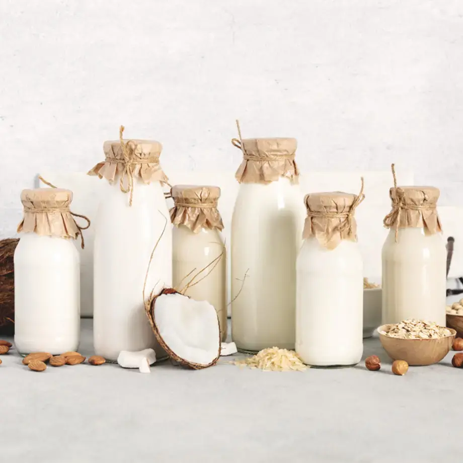 Alternative, plant-based milks.