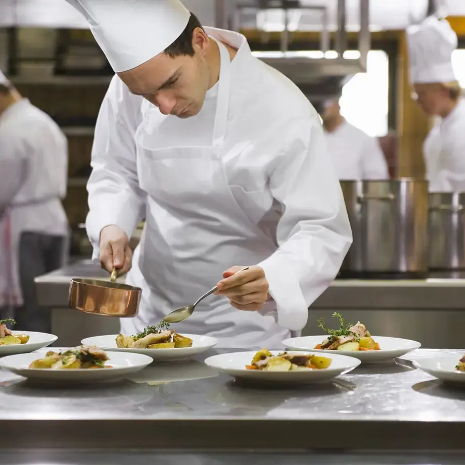 Chef working