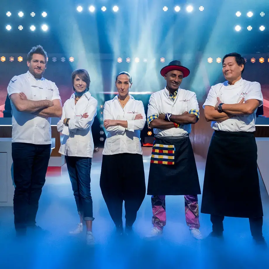Curtis Stone, Dominique Crenn, Gabriela Camara, Marcus Samuelsson, Ming Tsai©PATRICK WYMORE_NETFLIX