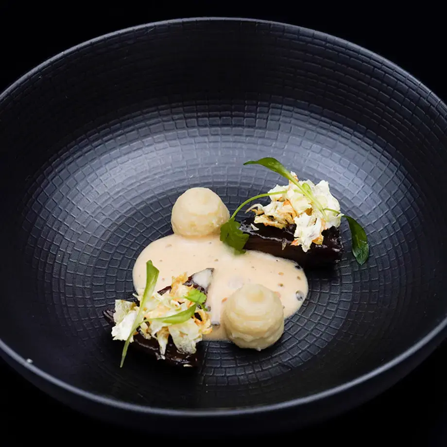 Heart of artichoke, sakura vinegar.