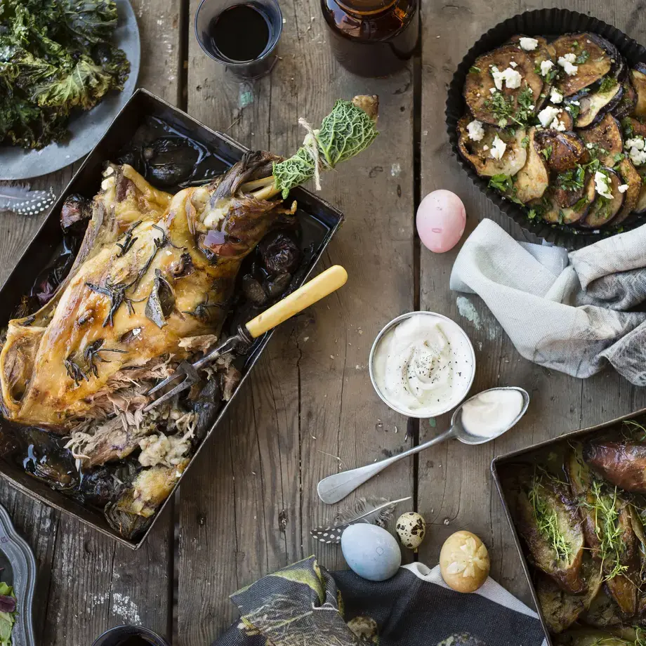 A selection of traditional Italian Easter dishes.