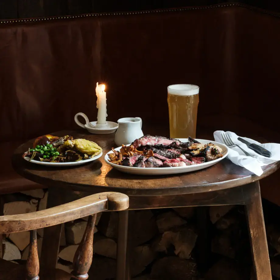 Cosy scene at The Bull in Charlbury, UK.
