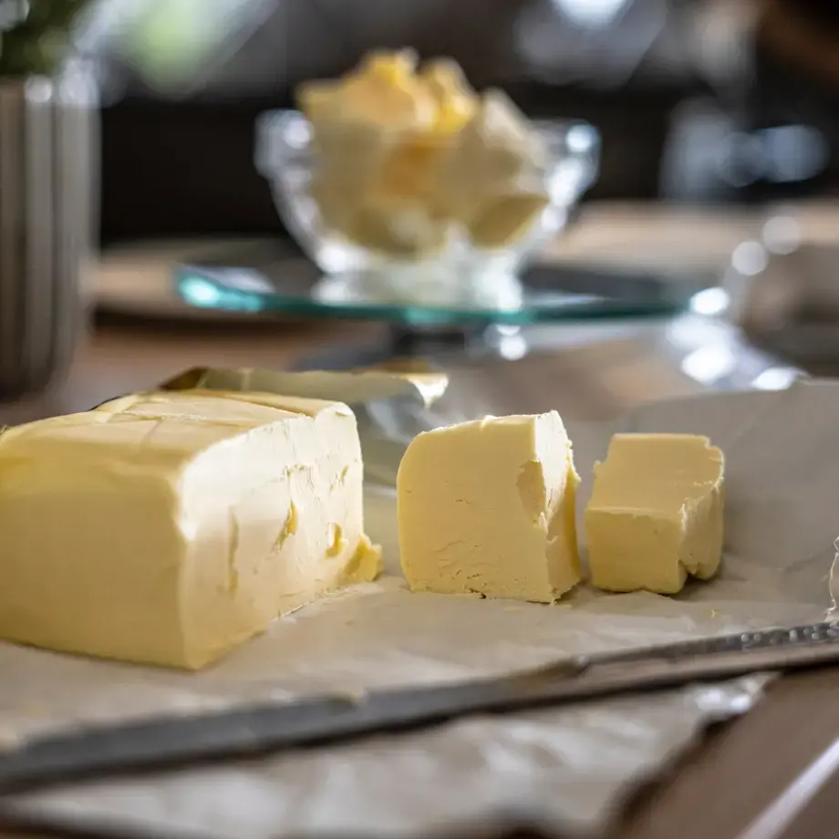Butter on a table