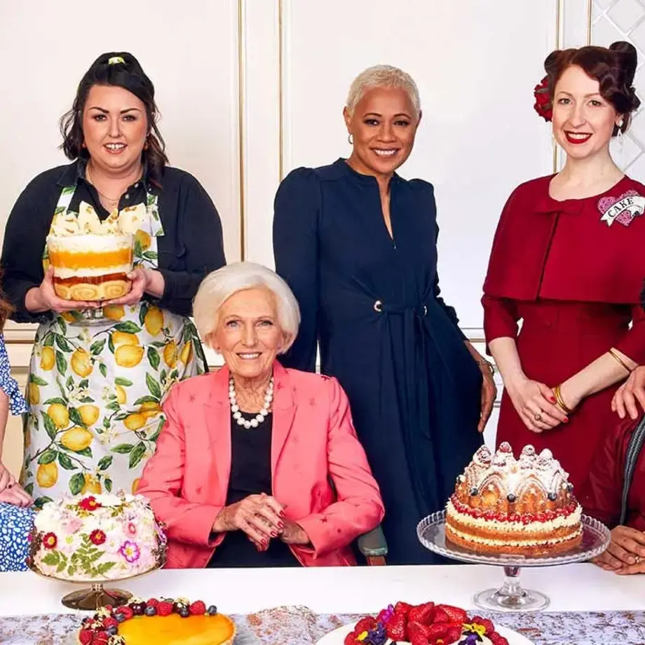 Judges and bakers from the Platinum Pudding competition.