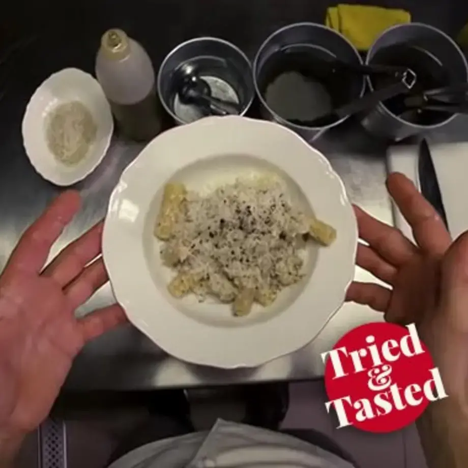 Riccardo Camanini's cacio e pepe recipe