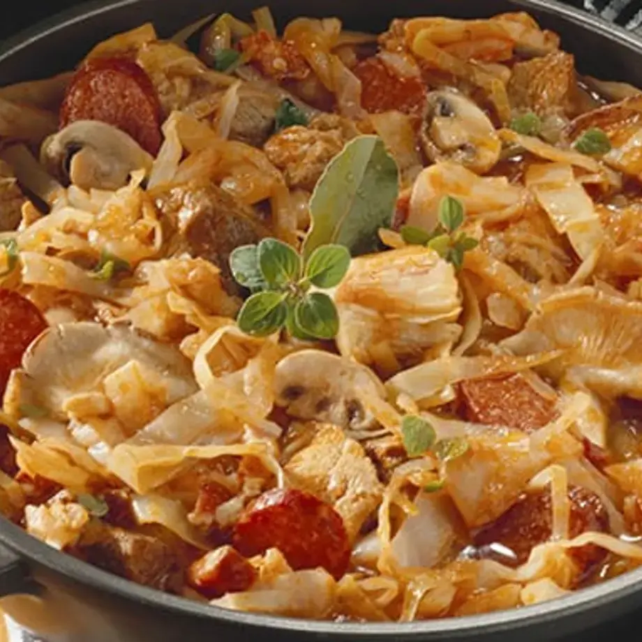 Bigos: Polish Pork and Cabbage Stew