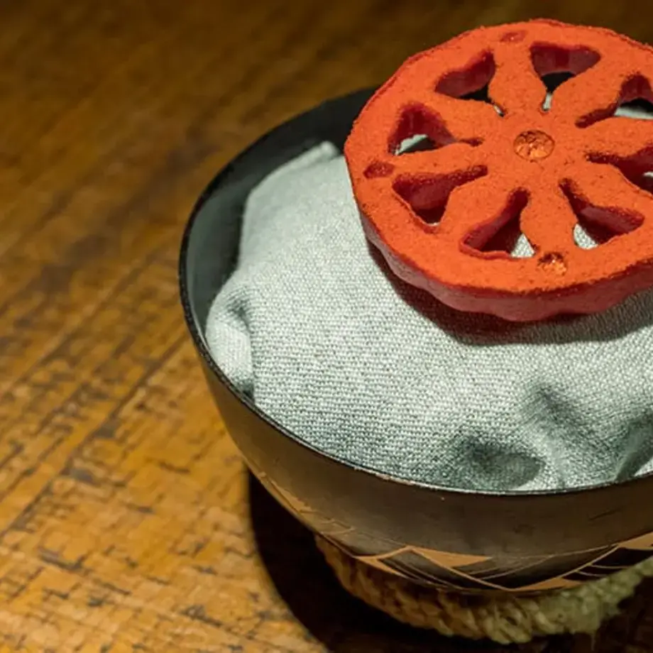 Dry Tomato Slices with Rocio of Rice Vinegar