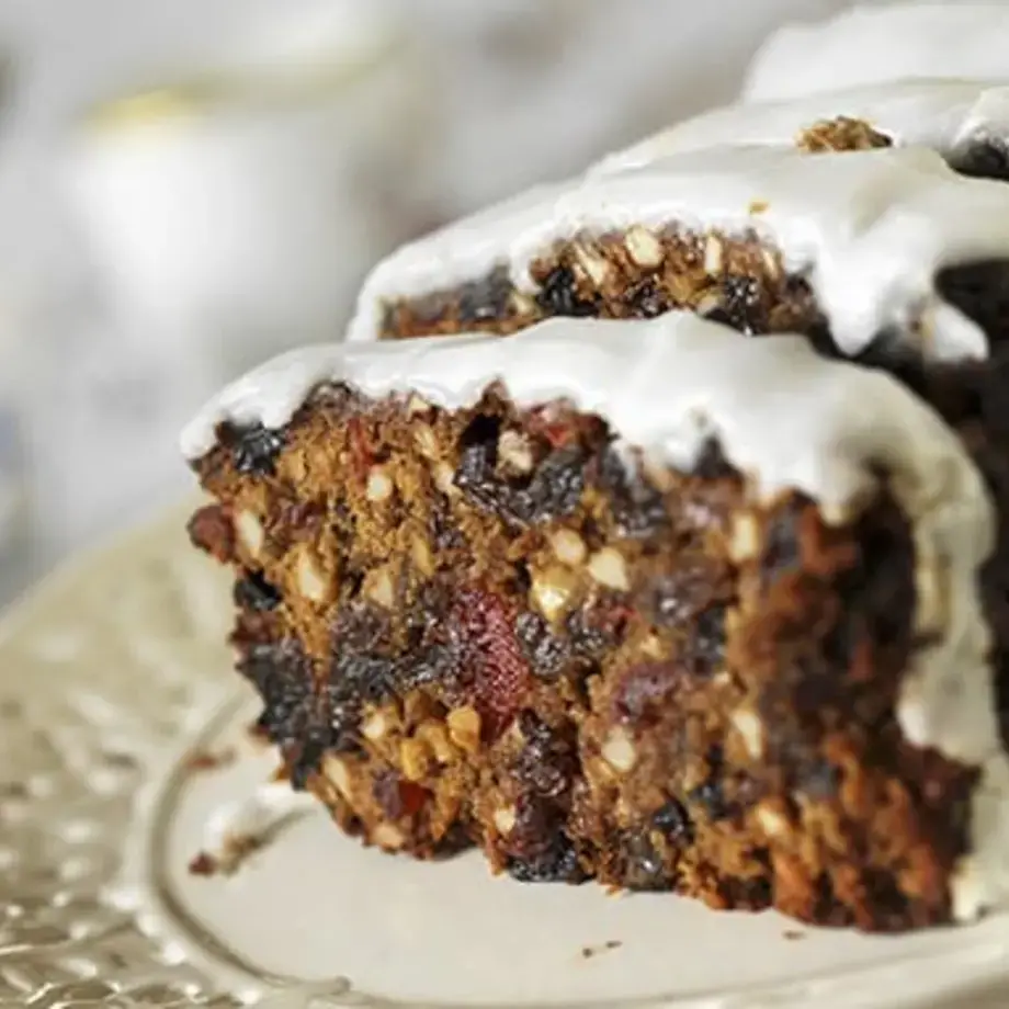 Fruitcake with Sugar Glaze