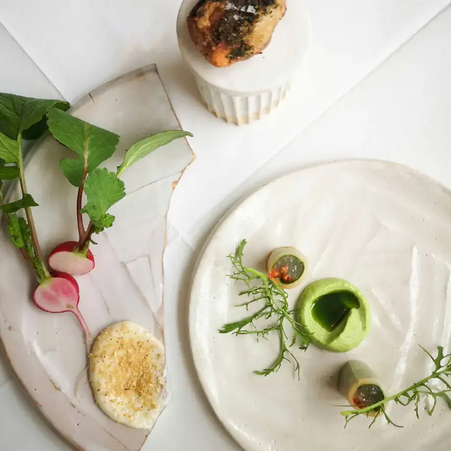 Cod’s roe and seasonal crudités at Osip.