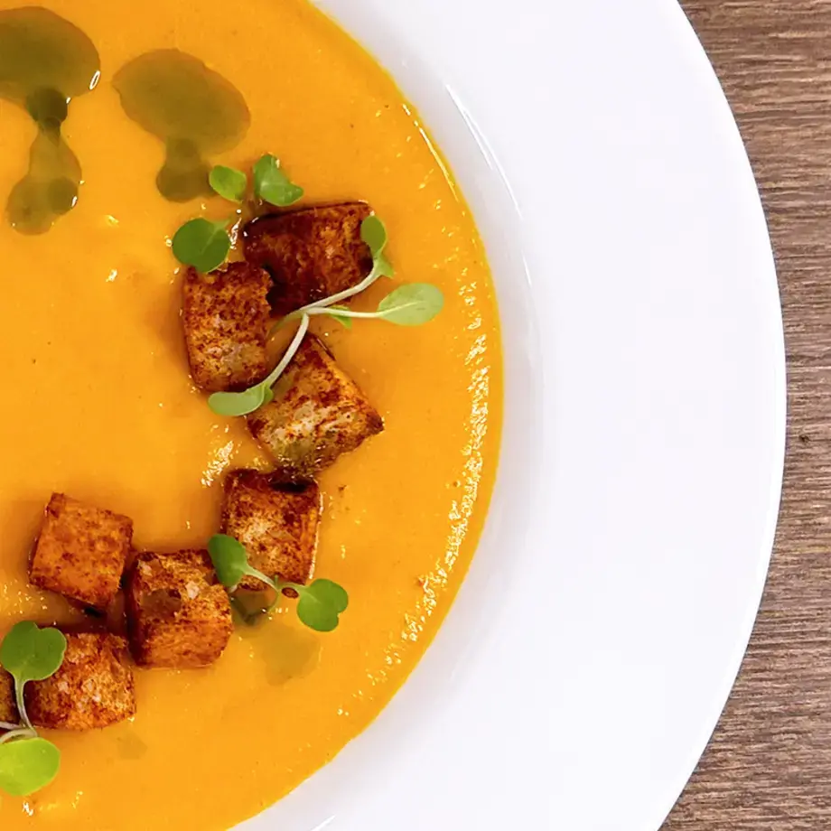 Tomato soup by Refettorio Harlem.