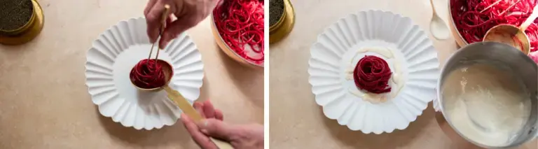 Michael Tusk plating spaghetti