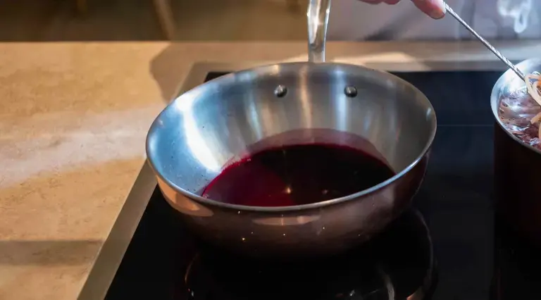 Michael Tusk's spaghetti_beet juice reduction