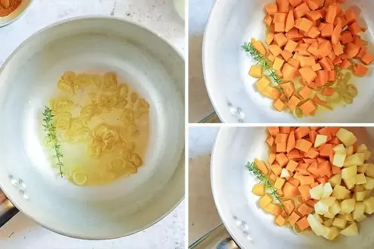 Pumpkin velouté soup step4