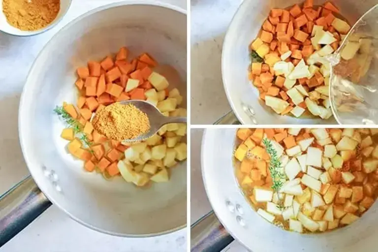 Pumpkin velouté soup step5