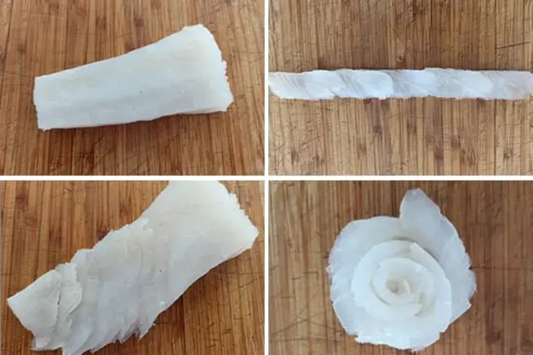 Cutting the fish