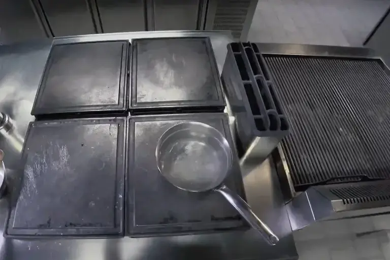 boiling water in a pan