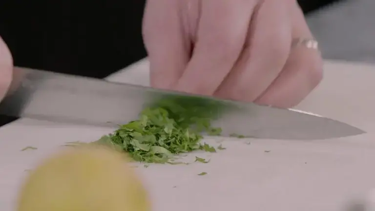Claude Bosi cutting celery