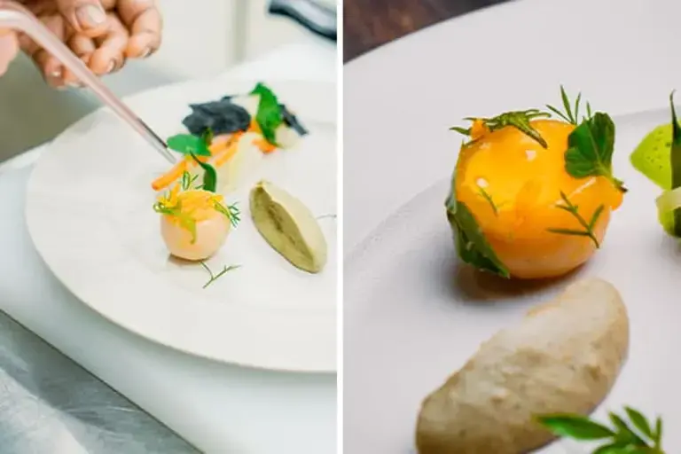 Confit Potato & kaffir lime sabayon