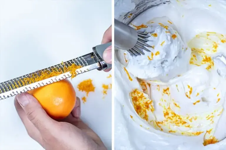 adding clementine zest Courtesy of Chef Łukasz Moneta